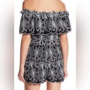 Laundry by Shelli Segal black eyelet romper